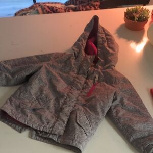 Wonder Nation Gray Hooded Puffer Jacket